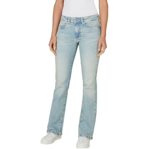 Pepe Jeans Bootcut LW Piccadilly Jeans, Azul (denim-2SA), 34W / 30L para Mujer