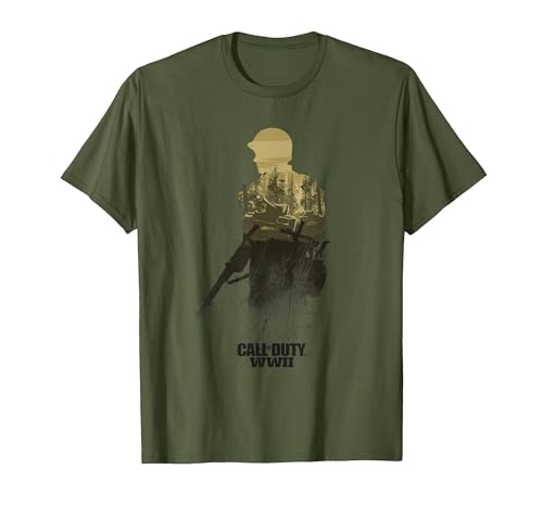 Image of Call of Duty WWII - Forest Front Line T-Shirt, Men, Olive Green, Large