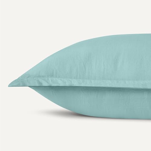 Image of Amazon Basics Brushed Microfiber Comforter Set, Extra Soft with Natural Texture, 3-Piece, Queen /Full, Blue