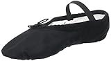 Obermaterial Leinen Sansha 15C Star-Split Mädchen Tanzschuhe/Schläppchen, Damen, 15C Star-Split, schwarz