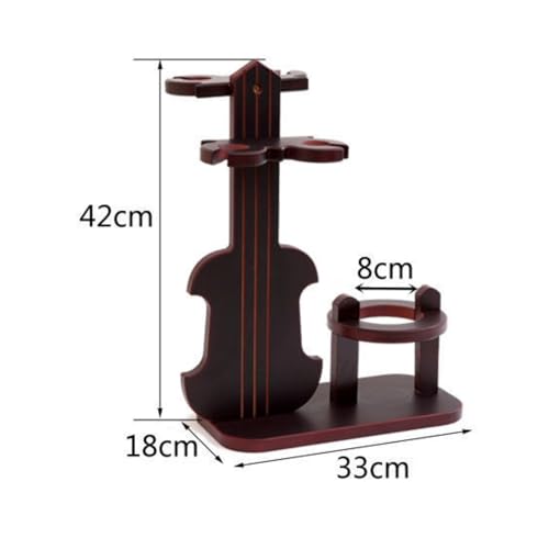 Soporte para botellas con diseño de violín y porta copas miniatura 2