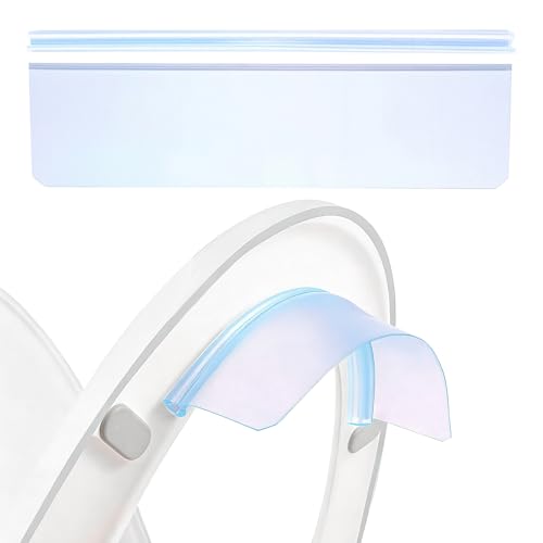 Fenteer Pee Guard for Toilet Seat Universal Pee Deflector Portable Toilet Urine Shield Easy to Clean Guard Toilet Seat Attachment Fits Most Toilet Seats Toilet Splash Guard for Boys Elderly A