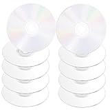 SOLUSTRE 10 Stück Transparente Selbstgemacht Cds zum Bemalen Runde Leere Cds für Raumdekoration Bastel für Kreative Wandgestaltung und Jugendprojekte