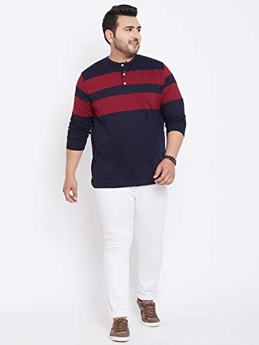 Image of Bigbanana Plus Size Men's Henley T-Shirt