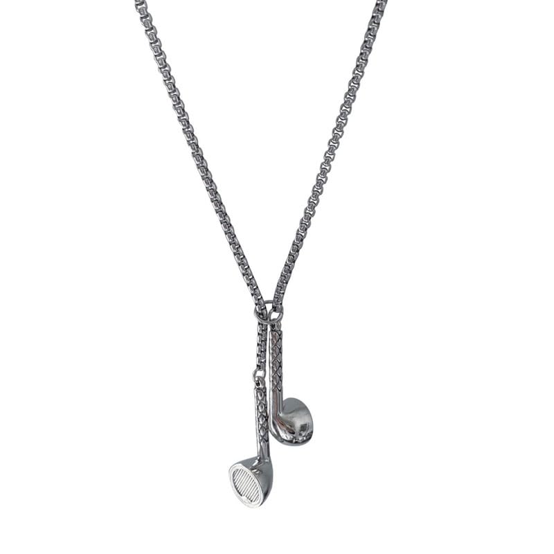 Anti Tarnish Stainless Steel Quasar Quest Tassel Neck Chain for Men | Stylish Pendant Necklace | Jewellery Accessories for Boys | Minimal Jewelry | Gifts for Boyfriend & Husband-image-14