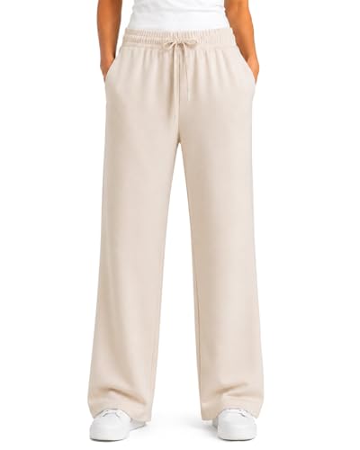 Pantalon de survêtement femme jambe droite entrejambe long doux