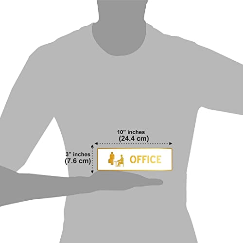 Image of CVANU 1pc Office Acrylic Sign Board for Office /Business /Hospital Sign SelfAdhesive Board c34