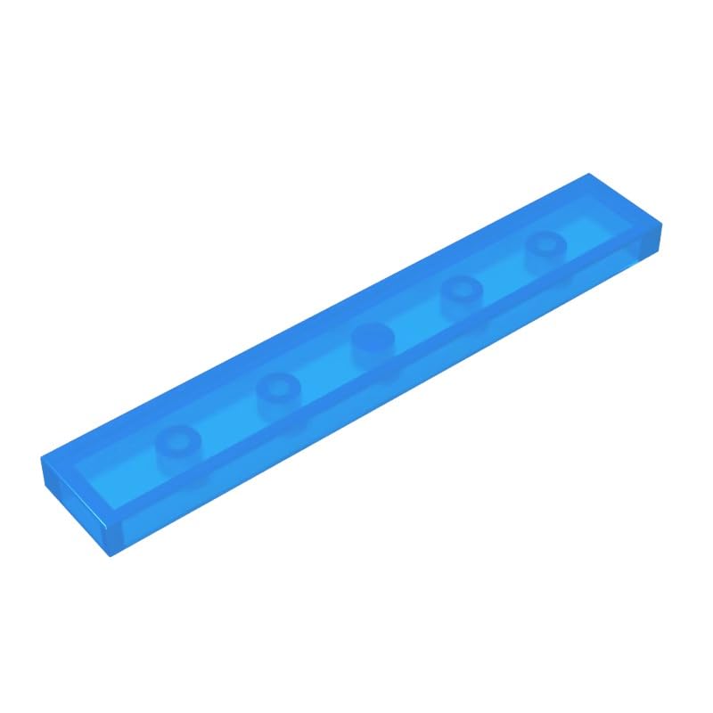 Gobricks 6636 Foundation Plate Tile 1x6 with Groove 50 Pieces GDS-564 Compatible with Lego Building Blocks Color:Trans-Dark Blue — image 1