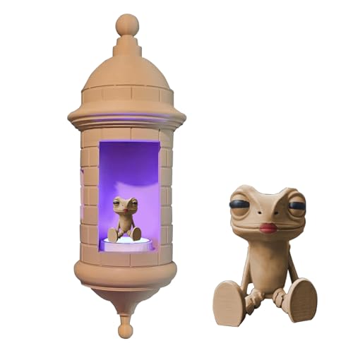 Puerto Rican Garita Wall Coqui Lamp with Sound Multi-Color Changing Frog Light with Remote Control Frog Wall Light Puerto Rico Design Ambiance Lamp for Bedroom Patio PuertoRican WallDecors Lamps
