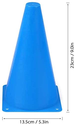 Fanryy Kid's Plastic Traffic Cones, 5 Colors - Pack of 10 (9in)