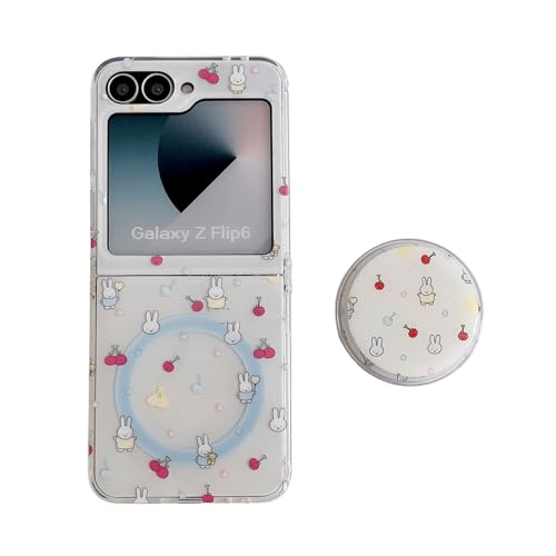 RUIKER Samsung galaxy z flip5 �p �}�O�l�b�g �P�[�X ������ ���� �؍� �l�CMagSafe �X�^���h z flip5 ���킢�� �A�j�� �L�����N�^�[ �X�}�z�P�[�X �Ή� zflip5 �����h�~ �ϏՌ� �n�[�h �M�����N�V�[