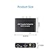 HDMI ARC Adapter 192KHz DAC Converter, Alanph ARC Audio Extractor Support Digital HDMI to Analog Stereo Audio RCA L/R Coaxial SPDIF & 3.5mm Jack Adapter for TV