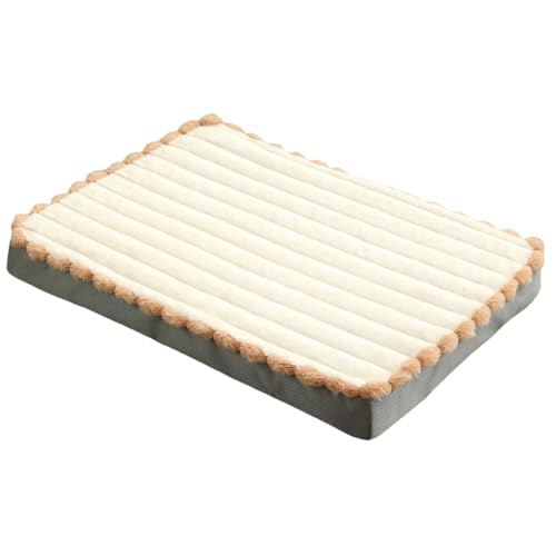 犬用マット 高反発 メモリーフォーム 犬小屋 取り外し可能 洗える 犬用ベッド 四季対応 大型犬用 寝袋 防湿 ペットマット クッション 取り外し可能 カバー 滑り止め (90*50*8cm,ホワイト)