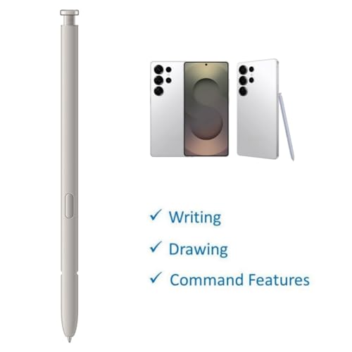 Image of S Pen S25 Ultra Replacement for Samsung Galaxy S25 Ultra 5G 6.9 in All Versions, Light Gray S25 Ultra Pen Replacement for Samsung Galaxy S25 Ultra Stylus Pen, S25 Ultra S Pen + Tips (Light Gray)
