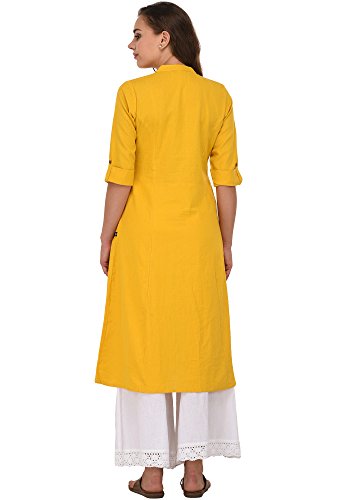 Image of Pistaa's Women's Cotton Regular Fit Casual Kurta