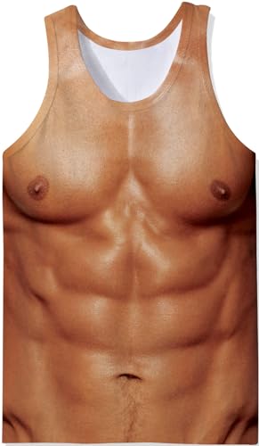 RAISEVERN Men's Tank Tops Summer Sleeveless Tee Cool Workout T-Shirts Beach Athletic Undershirts