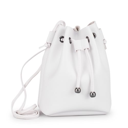 Bolsa Feminina de Ombro Transversa Pequena Branca