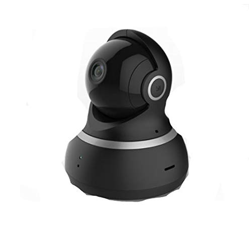 Smart Camera 360 Gradi Panoramica Fotocamera Rete Domestica 1080P Hd Cloud Versione Wireless Wifi Infrarossi Visione Notturna Telefono Telecomando Monitor (Nero)