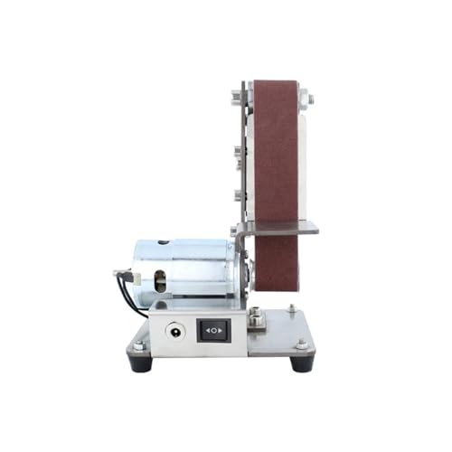 Mini Electric Belt Machine, DIY Desktop Polishing Machine, Grinding Machine Knife Grinder Artifact Knife Grinder Opening Machine,DIY Tools