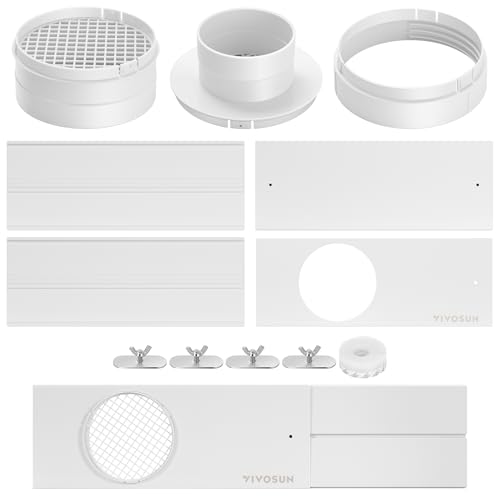 VIVOSUN Window Vent Kit, Portable AC Window Seal Kit, Fit with 4&rdquo;/6&rdquo; Ducting & 5.9&rdquo; Hose for...