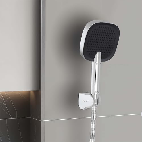 Image of Ruhe Apex Multi-Functional Triple-Flow Modes ABS Hand Shower with 1.5 Meter 304-Grade Stainless Steel Hose & Hook - Chrome Finish