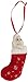Poodle Christmas Stocking Ornament with "Santa's Little Pals" Hand Painted and Stitched Detail