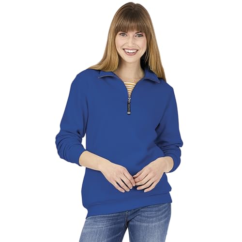 Image of Charles River Apparel Unisex Crosswind Quarter Zip Sweatshirt, Soft Cotton Blend Pullover with Pockets