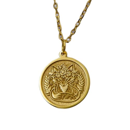 Collier pendentif pièce renard LKBEADS, le cadeau unisexe idéal