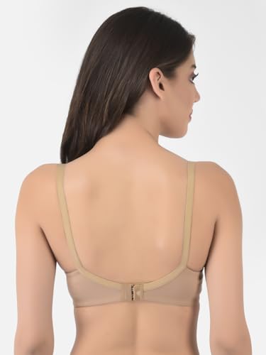 Image of Softline Women's Cotton Blend Wire-Free Non-Padded | Full Coverage Bra Combo | Cut & Sew Design (Pack of 2)