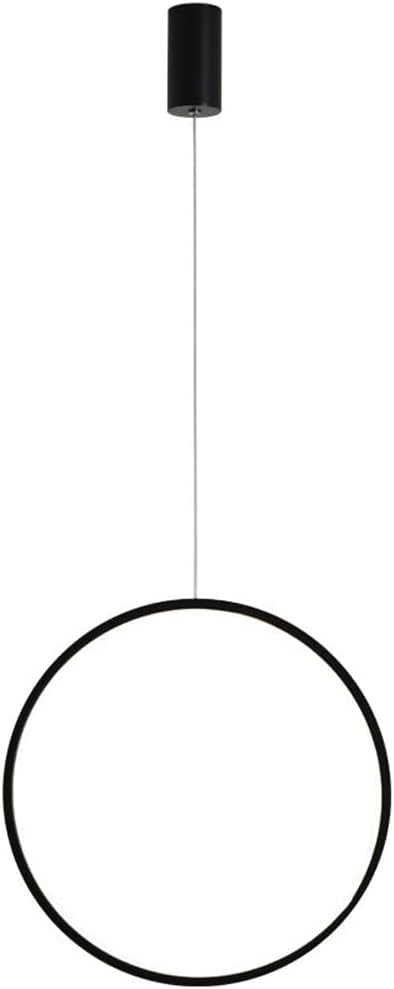 Lampe suspendue LED 3 couleurs dimmable lustre noir 40cm
