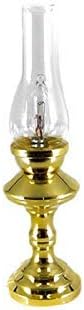 Melody Jane Dollhouse Brass Hurricane Lamp 12V Miniature Electric Lighting 1:12 Scale