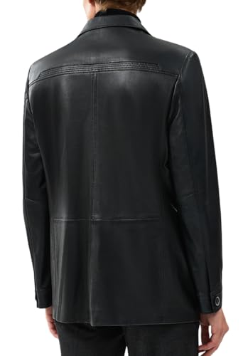 Vintage Real Lambskin Blazer - NY Classy Leather Sport Coat Regular Fit Casual Style Blazer Jacket4