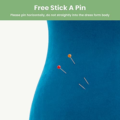 Dress Form Mannequin Manikin Body Female Adjustable Dress Forms For Sewing Mannequin Stand, Woman Body Mannequin For Clothes Clothing, Blue #TOP4