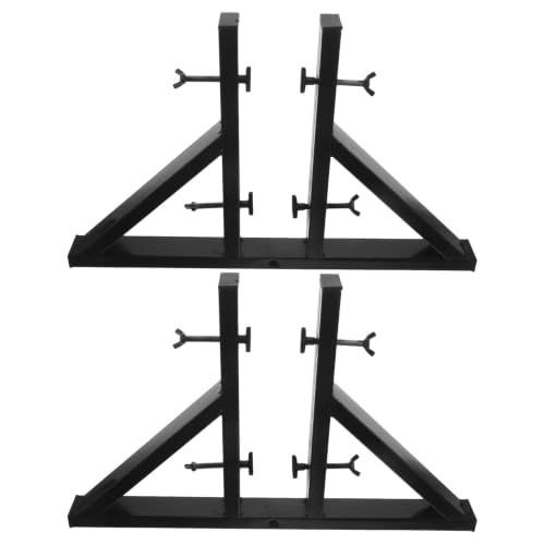 Soporte para espejo de hierro negro resistente con base ajustable para suelo 2