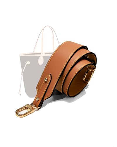 Image of Wide Vachetta Leather Replacement Bag Strap, Fits Neverfull PM /MM /GM Graceful and More