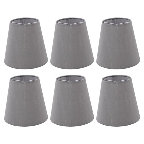 3er Set Blumen-Lampenschirme Aus Stoff - Clip-On Design Für E14 Birnen