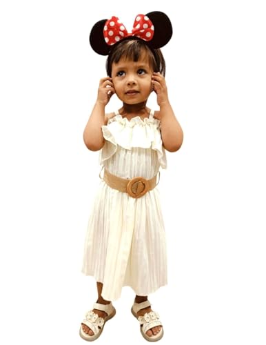 Image of BookMyCostume Black & Red Polka Dot Cartoon Style Headband for Girls | Fancy Dress Hair Accessory for Birthday Celebration Prop, School Event, Costume Theme