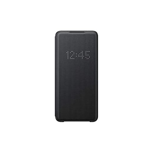 Samsung LED View Smartphone Cover EF-NG988 för Galaxy S20 Ultra mobiltelefonfodral, LED-skärm, korthållare, svart – 6,9 tum