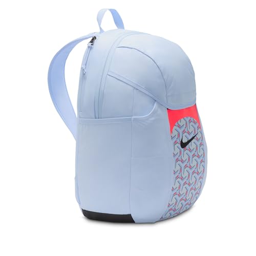 Nike Academy Team DV0761 30L Backpack, Royal Tint/Bright Crimson/Black, standard size, Football Soccer