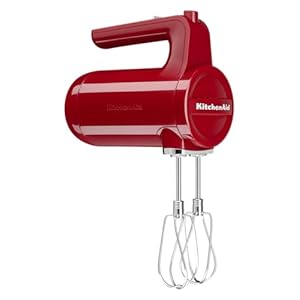 KitchenAid Cordless 7 Speed Hand Mixer – KHMB732, Empire Red
