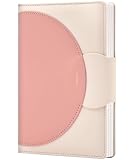 CAGIE Lined Journal for Women, 100GSM Leather Journals for Writing with Buckle Closure,A5 Hardcover Diary Journaling Notebooks for Business Work School Note Taking 5.9