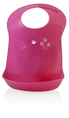 Miniland Bavaglino flessibile regolabile, rosa