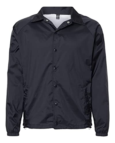 Burnside Mens Mentor Coaches Jacket, M, Navy