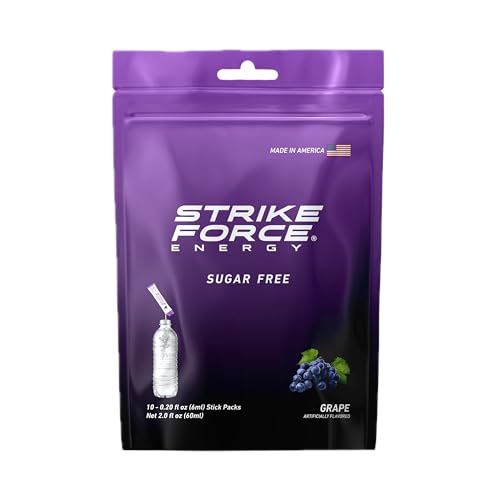Strike Force Energy Drink Mix - Grape Flavor - Natural