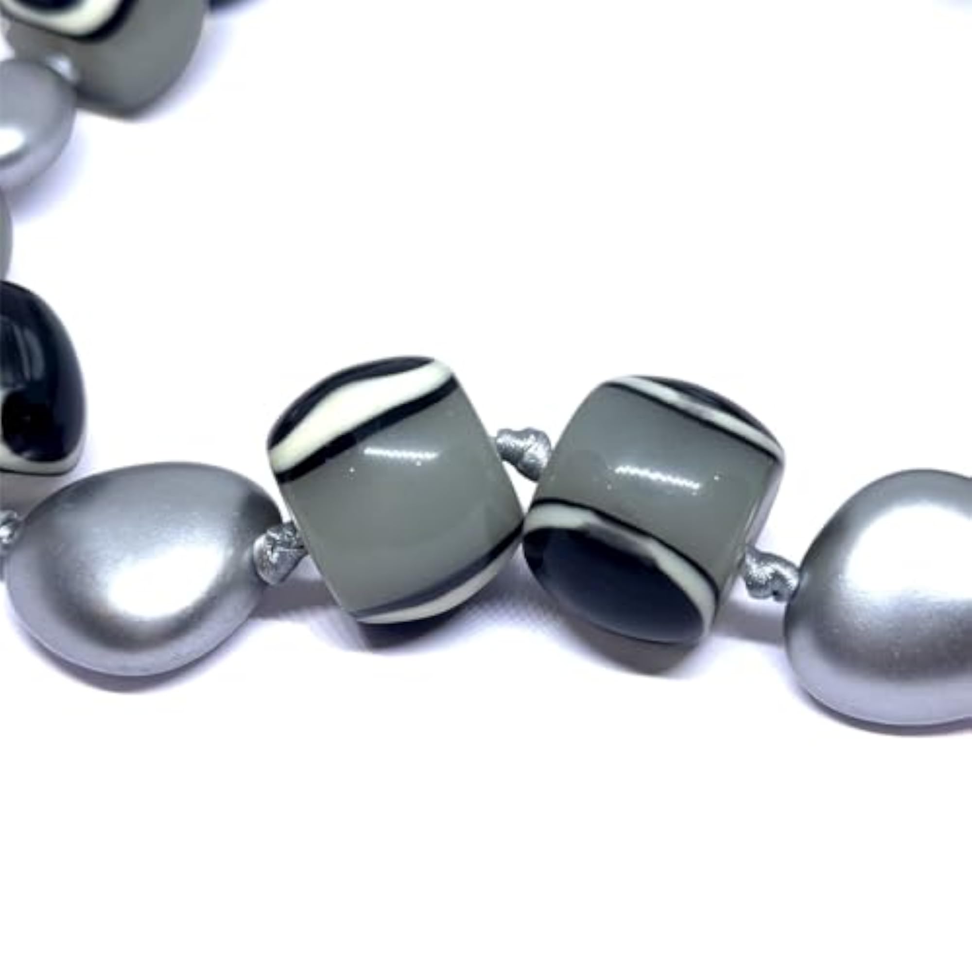 Natural Blue Sapphire Round Cab Beaded Handmade Double Strand Necklace