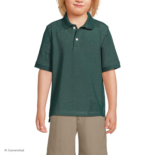 Image of Lands' End School Uniform Kids Short Sleeve Mesh Polo Shirt