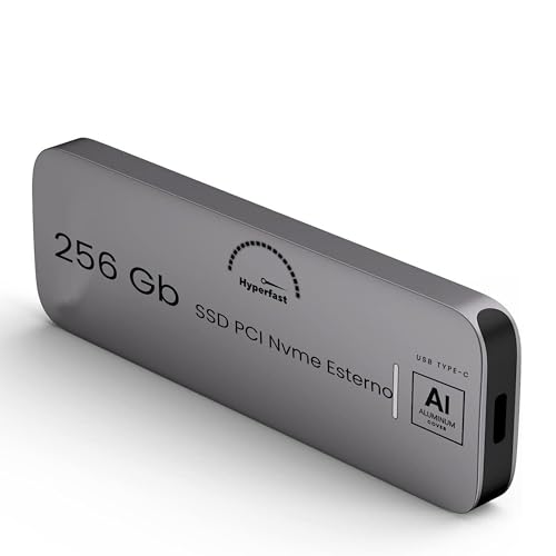 SSD esterno portatile da 256 Gb, fino a 1050 MB/s Unità a stato...