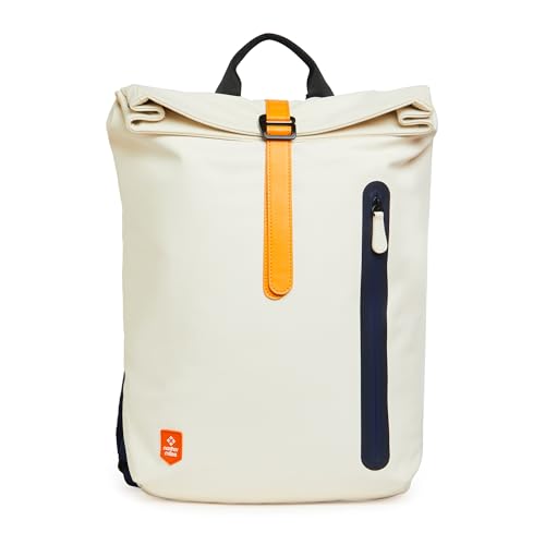 Nasher Miles Chelsea Roll-Top Backpack 28 Liters Water Resistant, Top-Open, Padded, Premium Polyurethane Laptop Backpack for Men and Women Collage and School