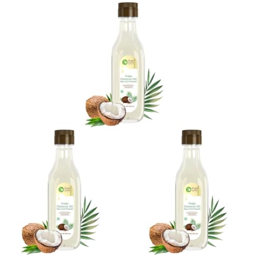 Image of Pure Nutrition Virgin Coconut Oil 500ml Pet Bottle | Cold Pressed, 100% Pure & Unrefined | Extracted from A1 Grade Coconut Milk | Good for Hair Growth, Skin, Baby Massage & Cooking | Reduce Hair-fall