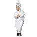 Widmann - Kinderkostüm Gespenst, Overall, Kopfbedeckung mit Maske, Geist, Karneval, Fasching, Mottoparty, Weiß, 104